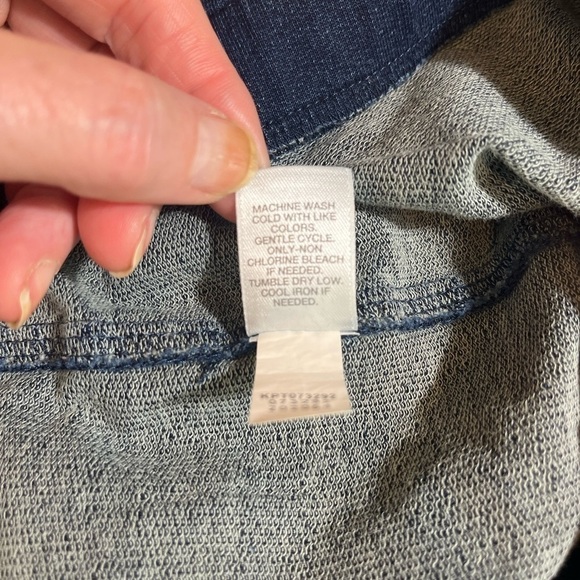 ZAC & RACHEL Black Tweed Pull On Elastic Waist Pants Size 10 Tuxedo Straight Leg - Picture 5 of 13